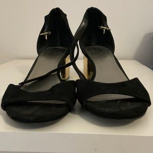 Worthington women's black heeled sandal